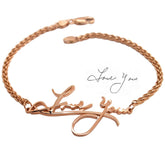 Custom Memorial Bracelets to Remember Loved Ones 14K Gold Remembrance Jewelry custom bracelet